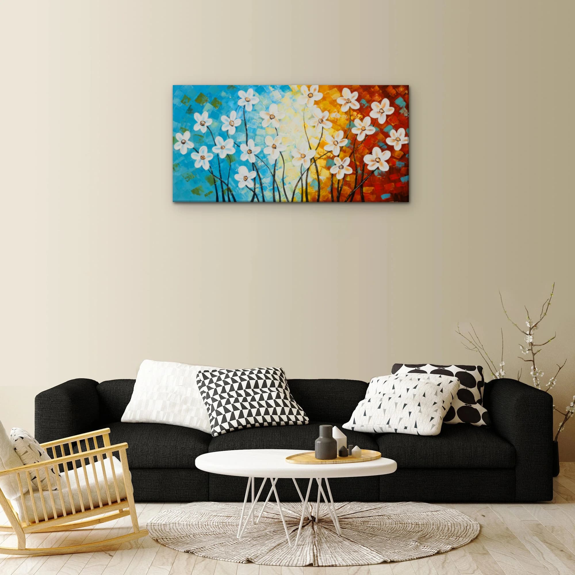 유화 꽃그림 7 (40X80CM) 이미지 9