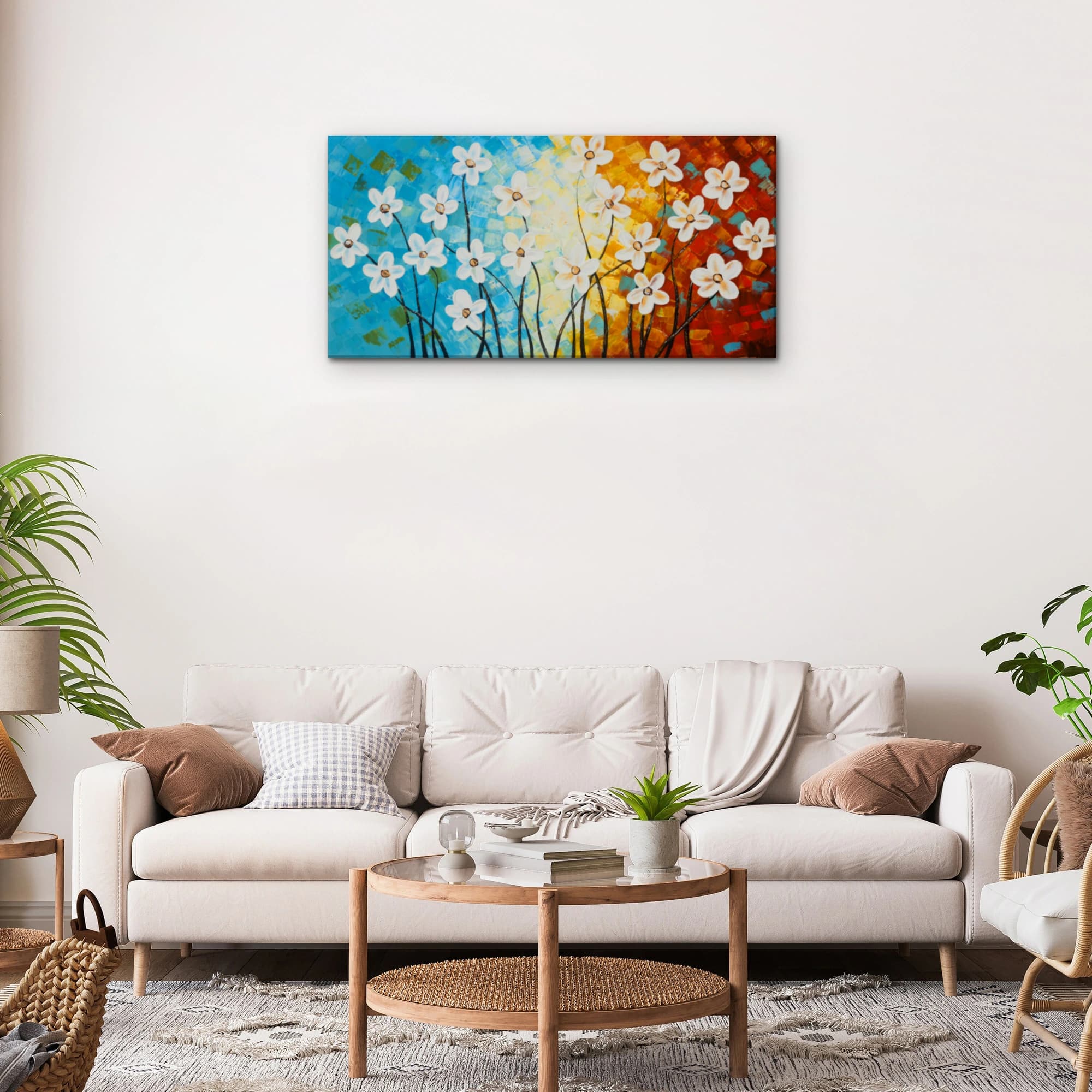 유화 꽃그림 7 (40X80CM) 이미지 8