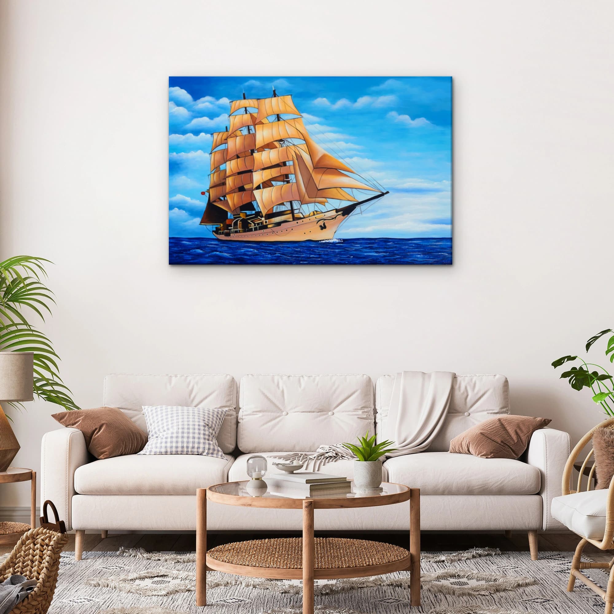 배 그림 (돛단배 그림) 60X90CM 이미지 8