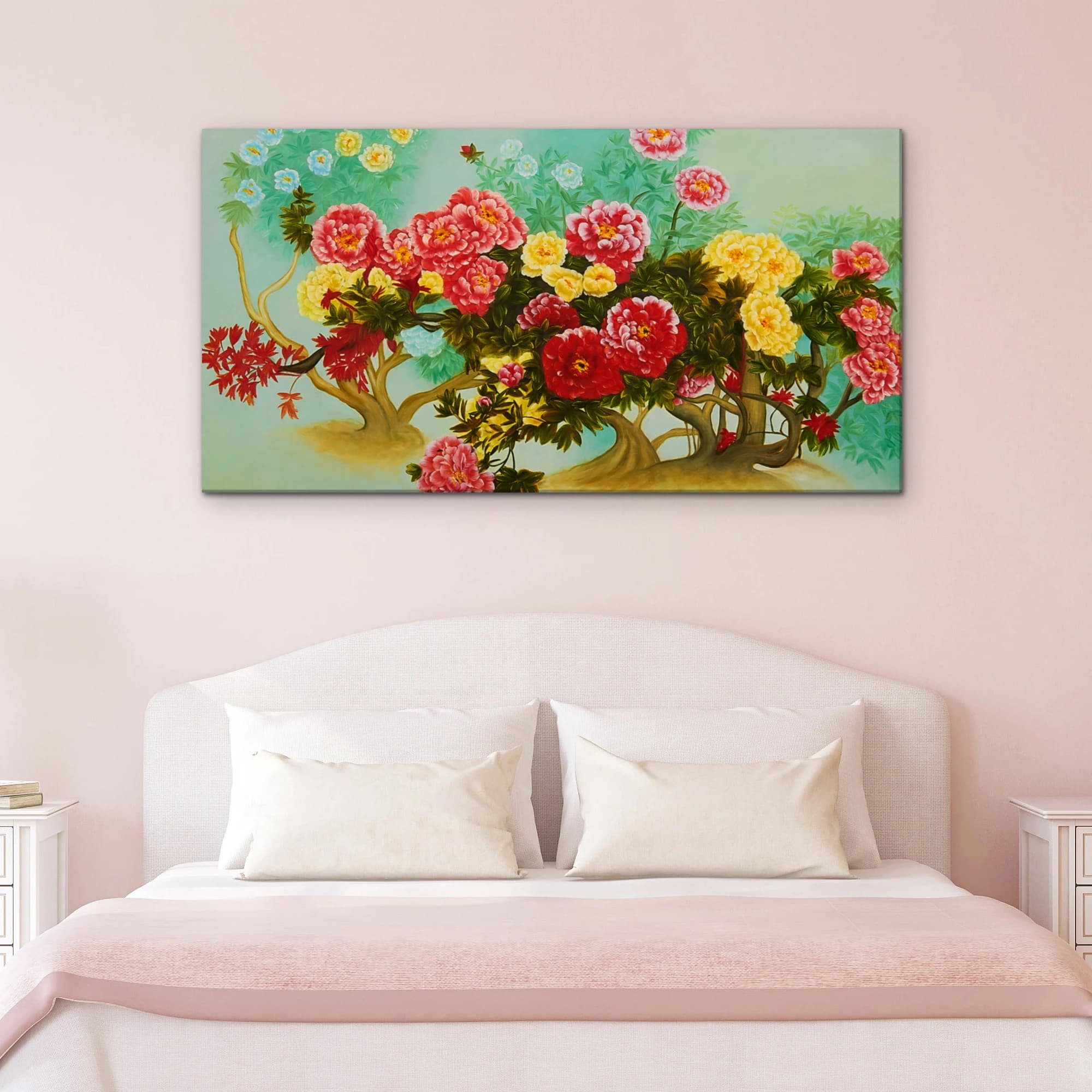 모란꽃 (목단꽃) 그림 12 (125X65CM) 이미지 10