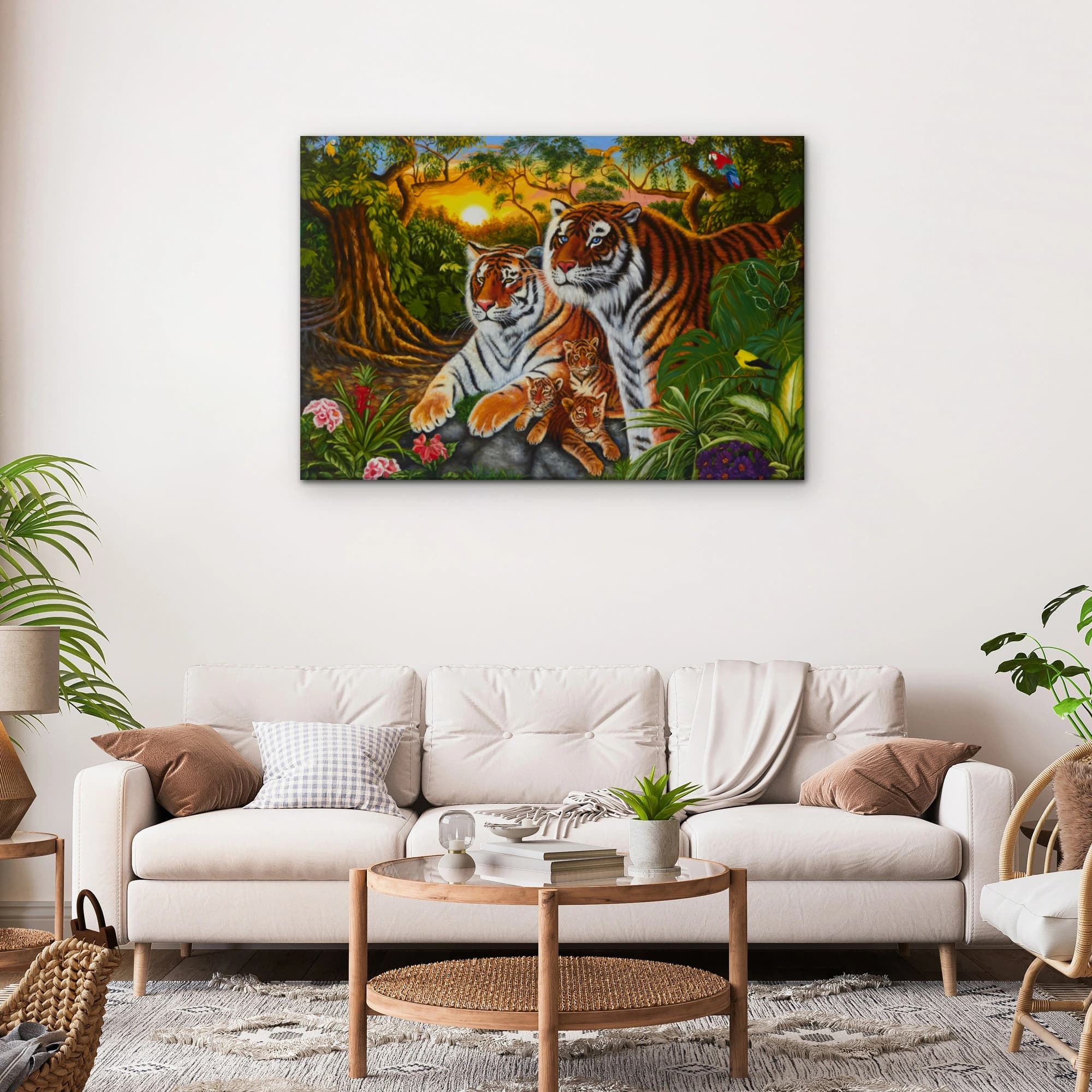 숲 속의 다섯마리 호랑이 (90X60CM) 이미지 11