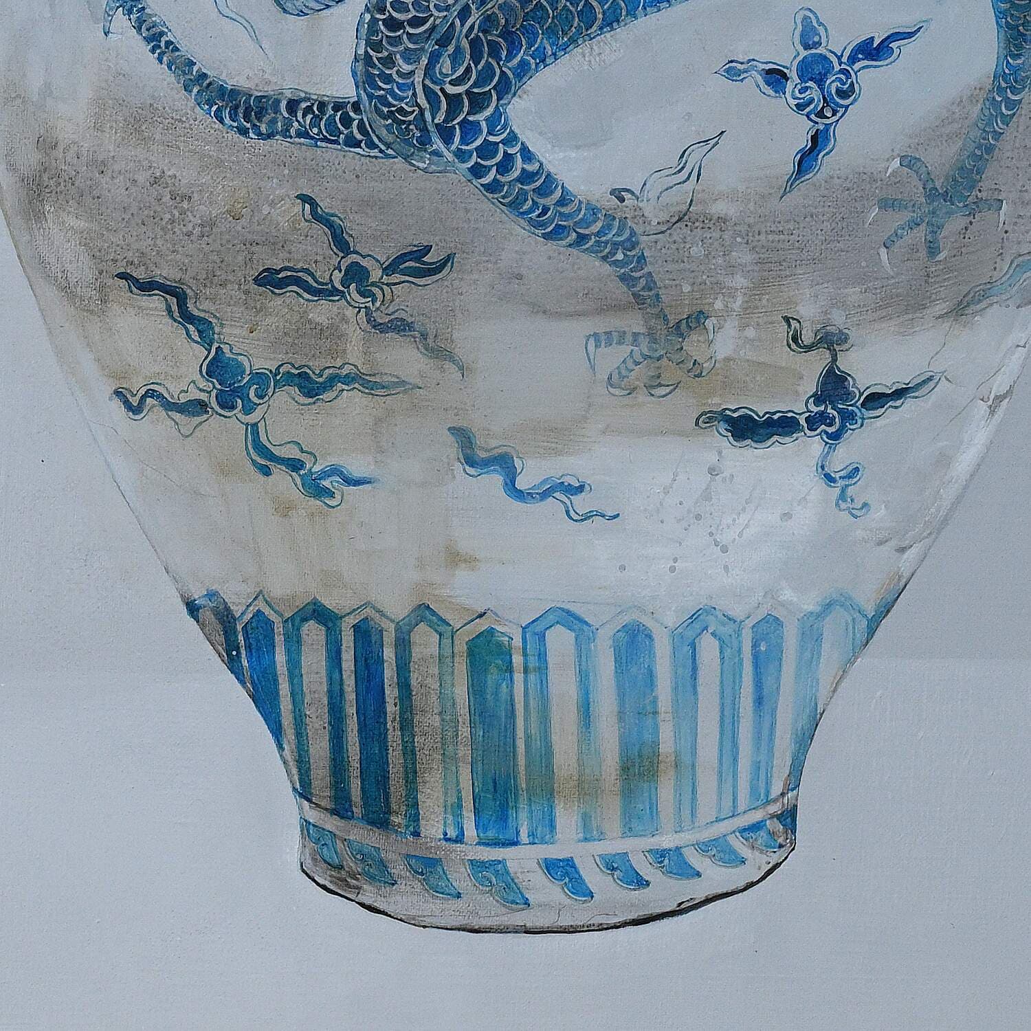 항아리 그림 – 청화백자 운룡문 이미지 4