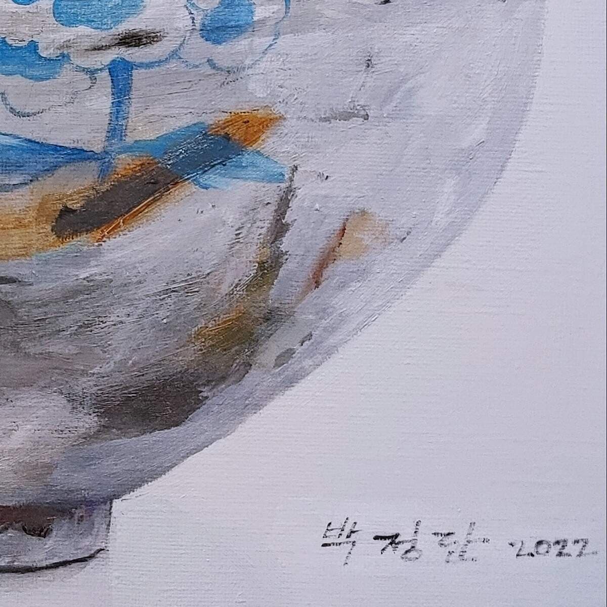 달항아리 그림 (38X38CM) 이미지 4