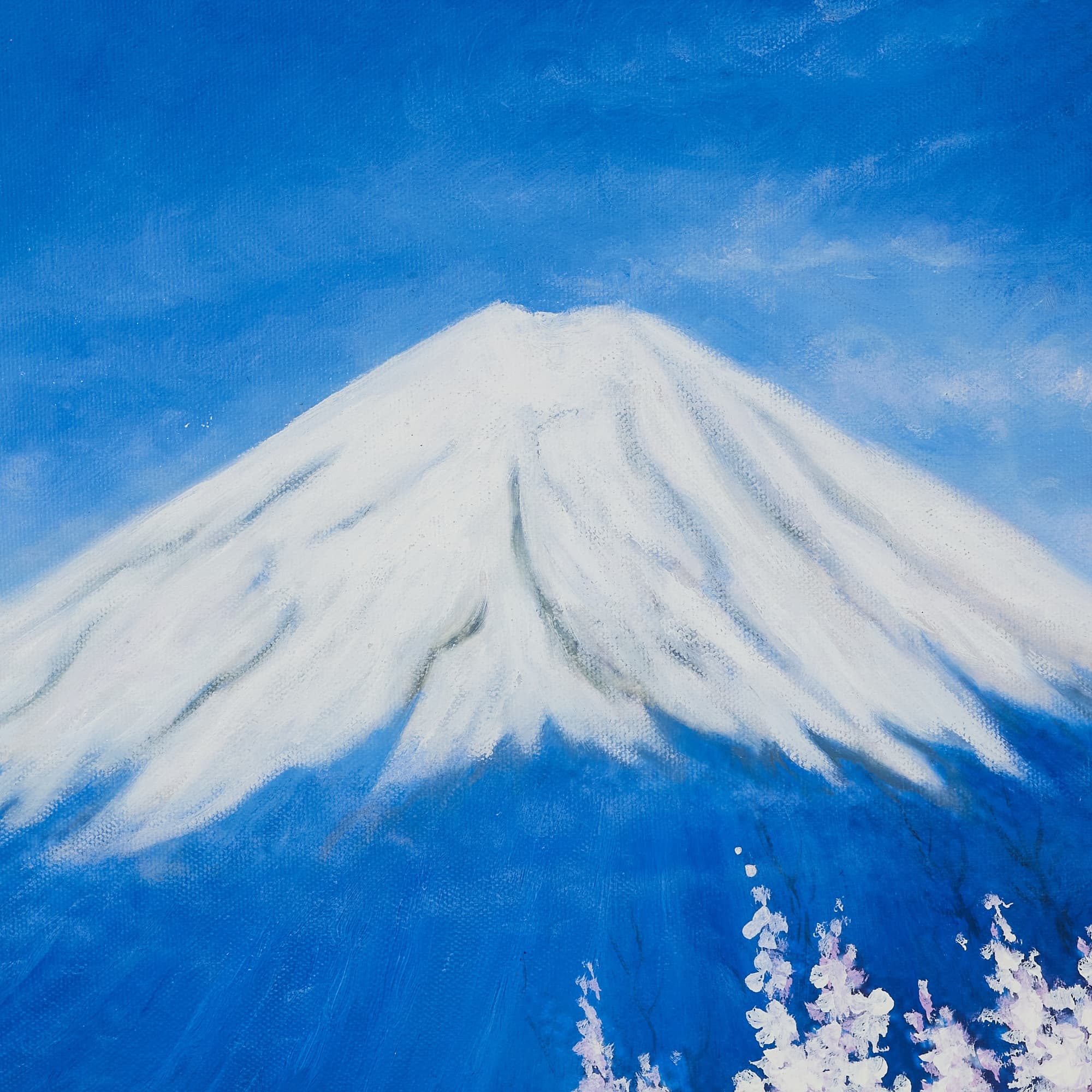 설산의 봄날 풍경화 그림 (50X100CM) 이미지 8