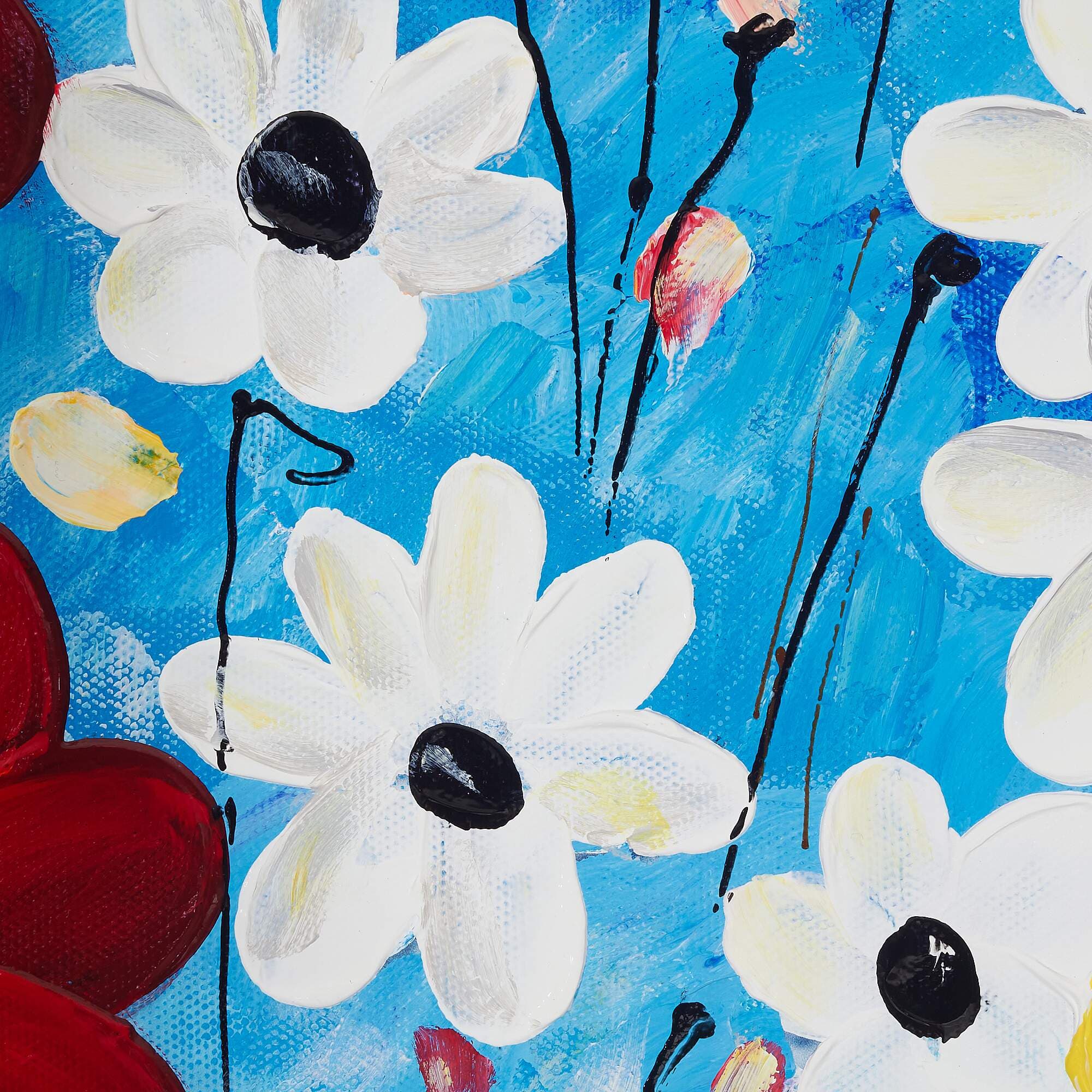 Colorful Wildflower Field Painting image 5