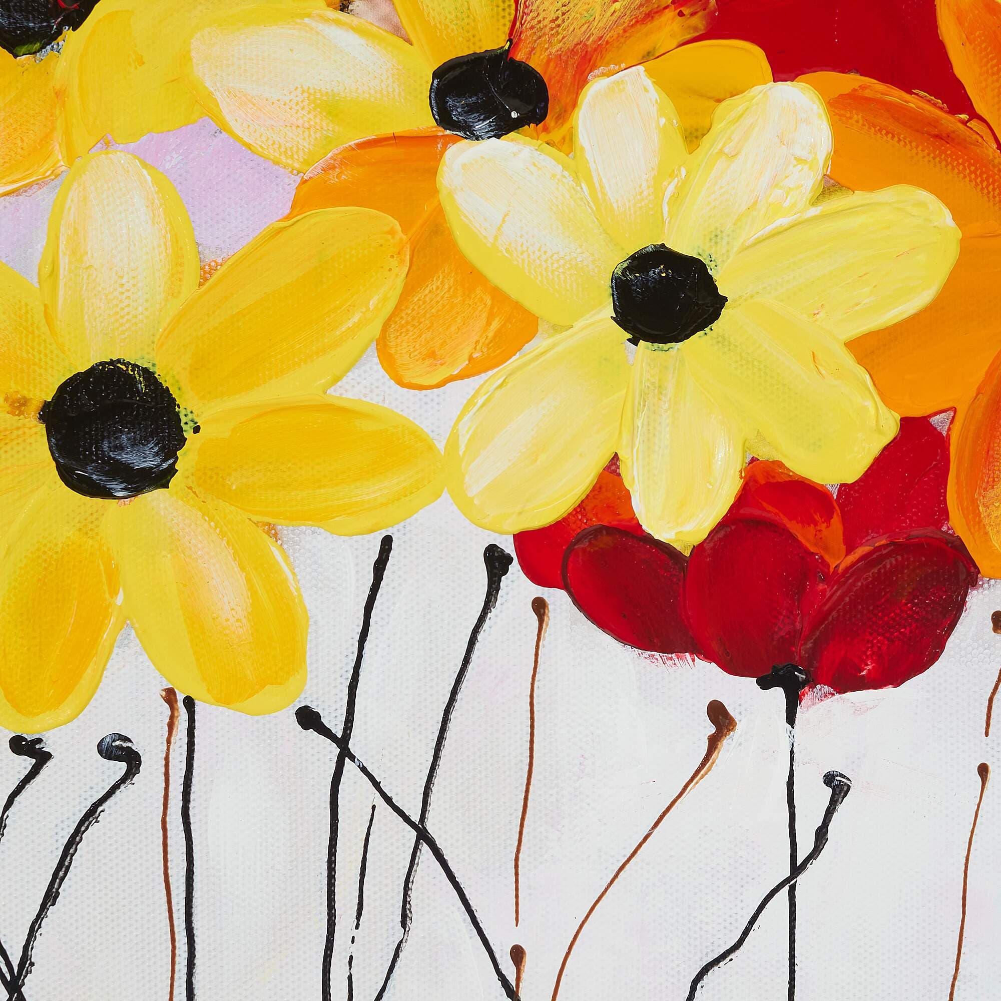 Colorful Wildflower Field Painting image 3