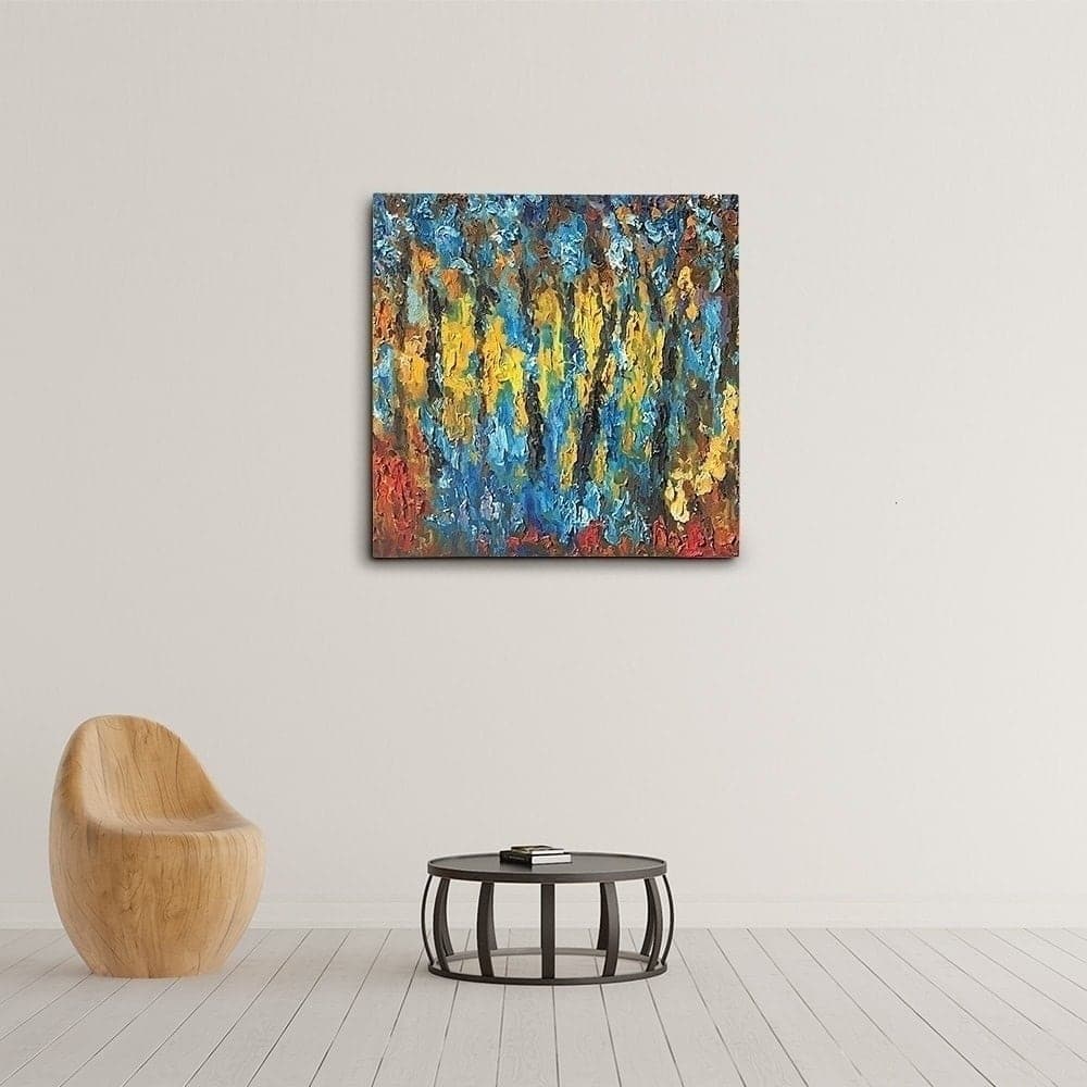 Colorful Abstract Impasto Painting image 2