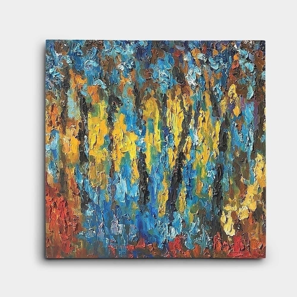 Colorful Abstract Impasto Painting