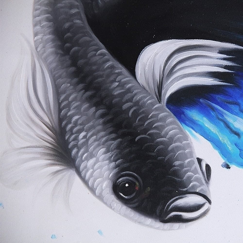 베타 물고기 유화 그림  2 (108X60CM) image 2