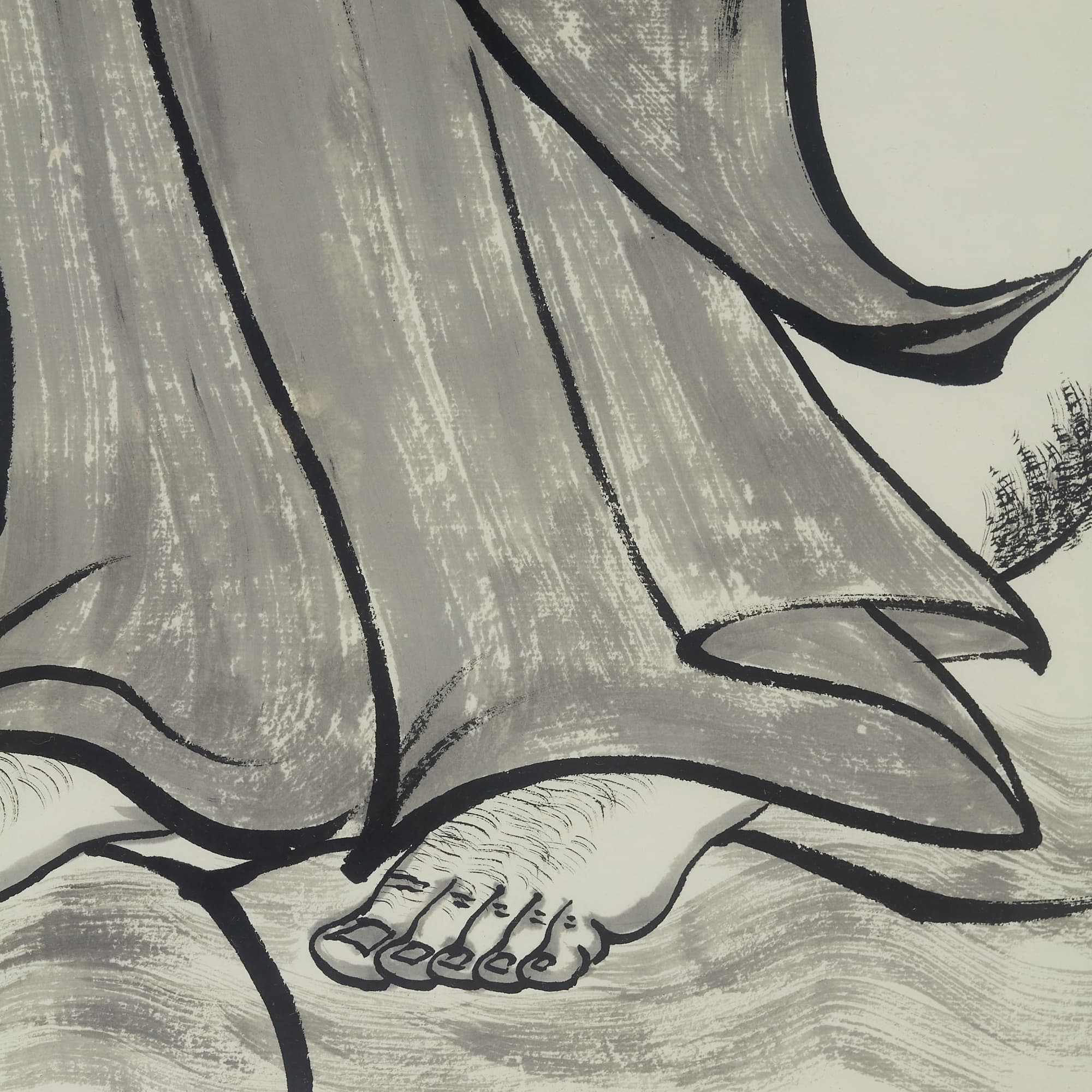 Bodhidharma Full Figure Traditional Framed – All Things Arise from Mind image 5