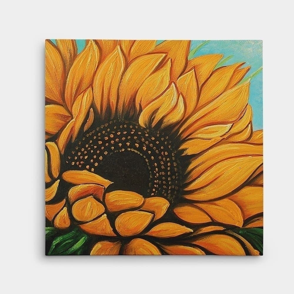 Golden Sunflower Close-Up