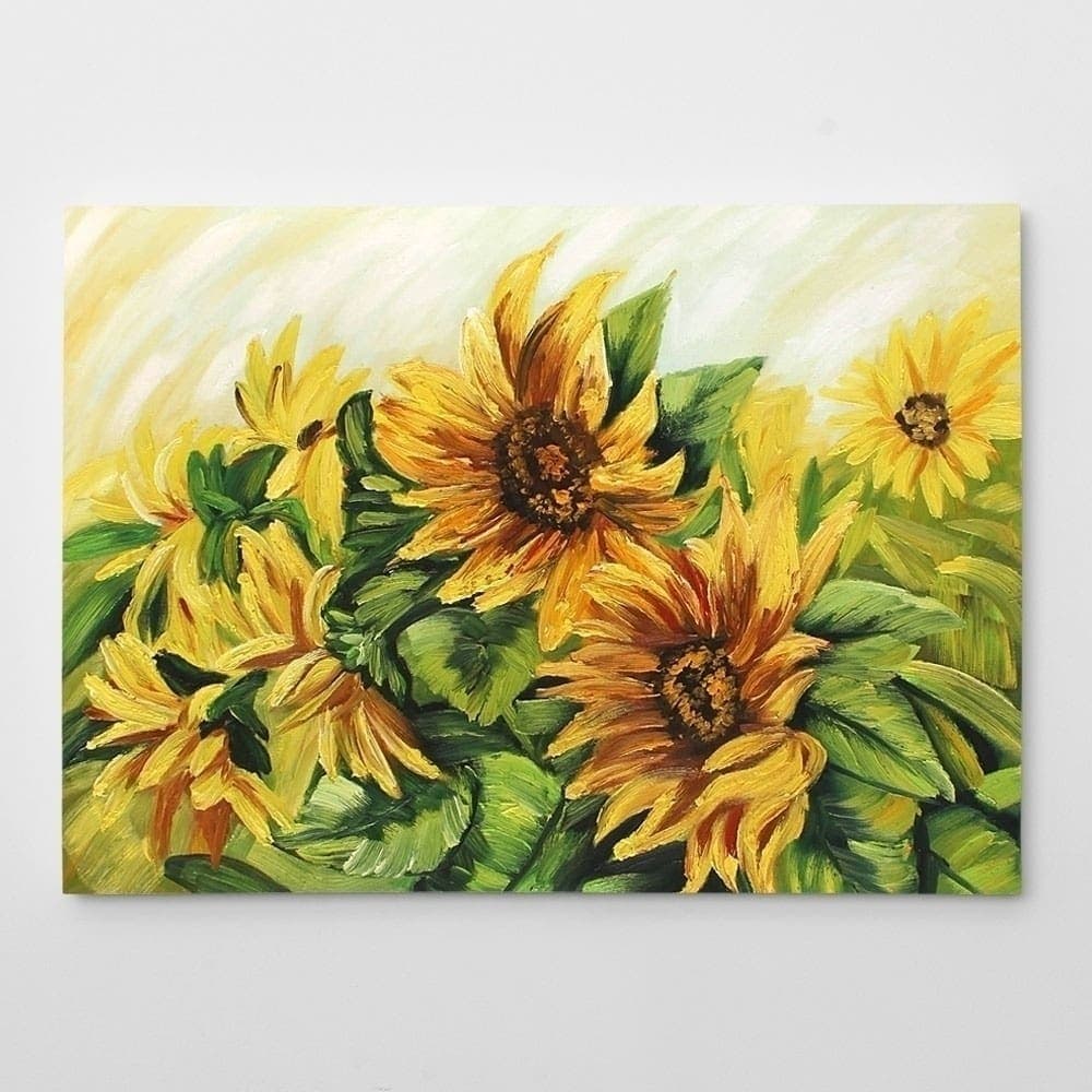 Sunflowers in Warm Golden Light