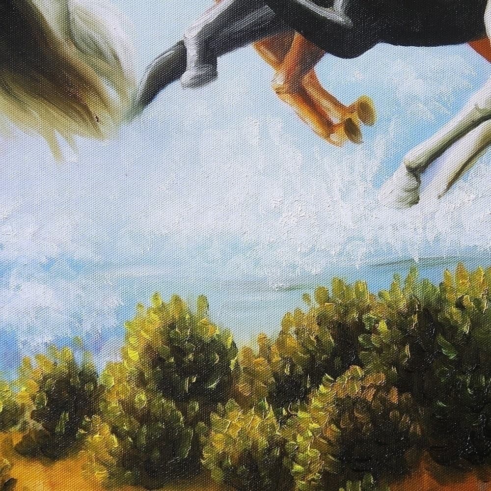 Eight Horses Running Along the Riverside image 5