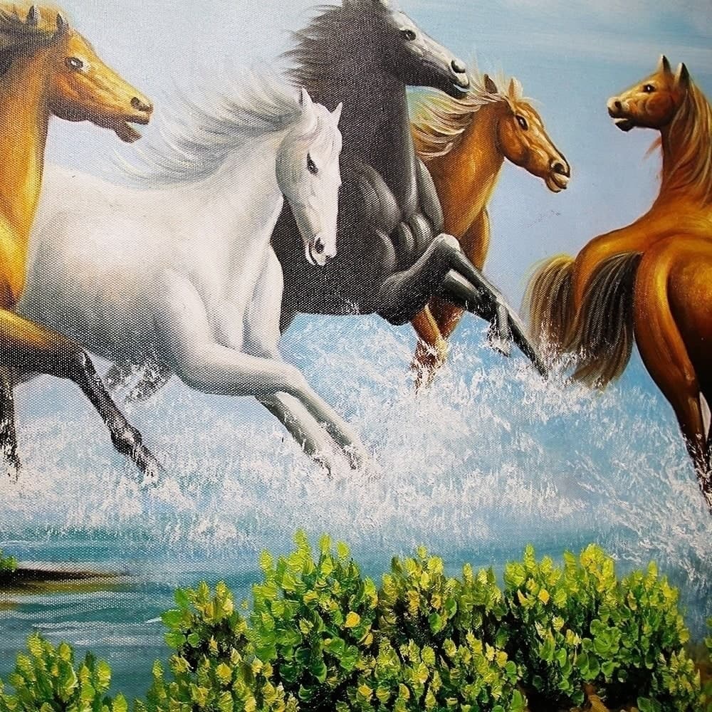 Eight Horses Galloping by the Sea image 4