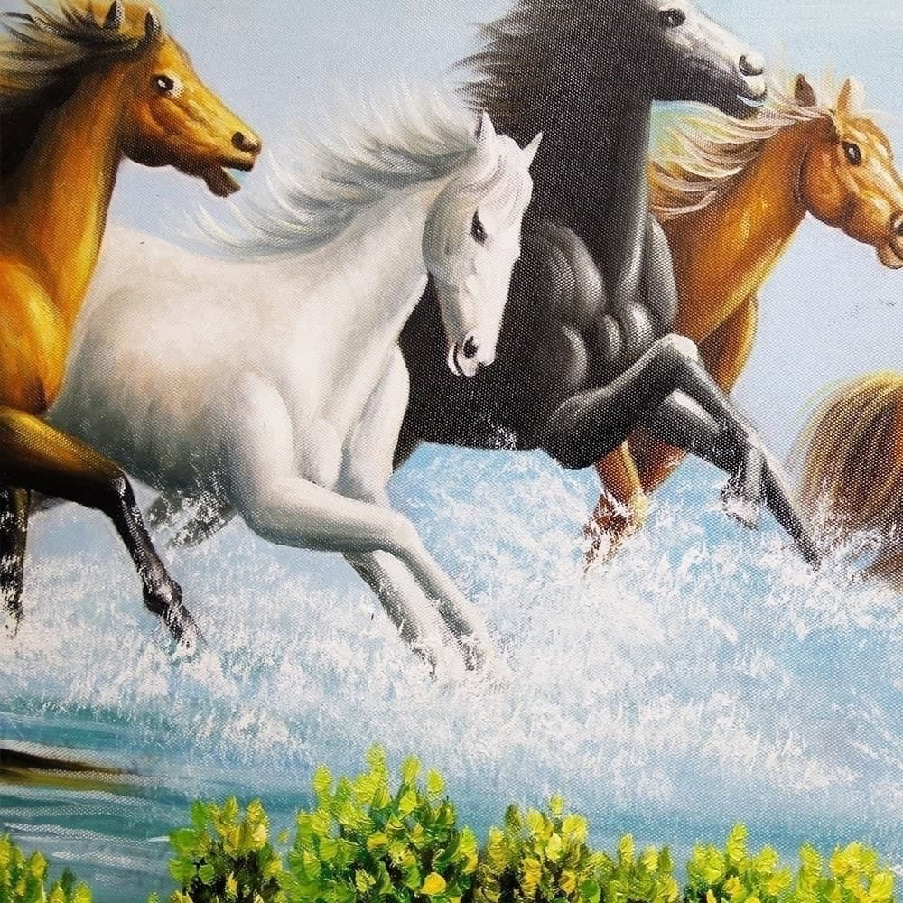 Eight Horses Galloping by the Sea image 2