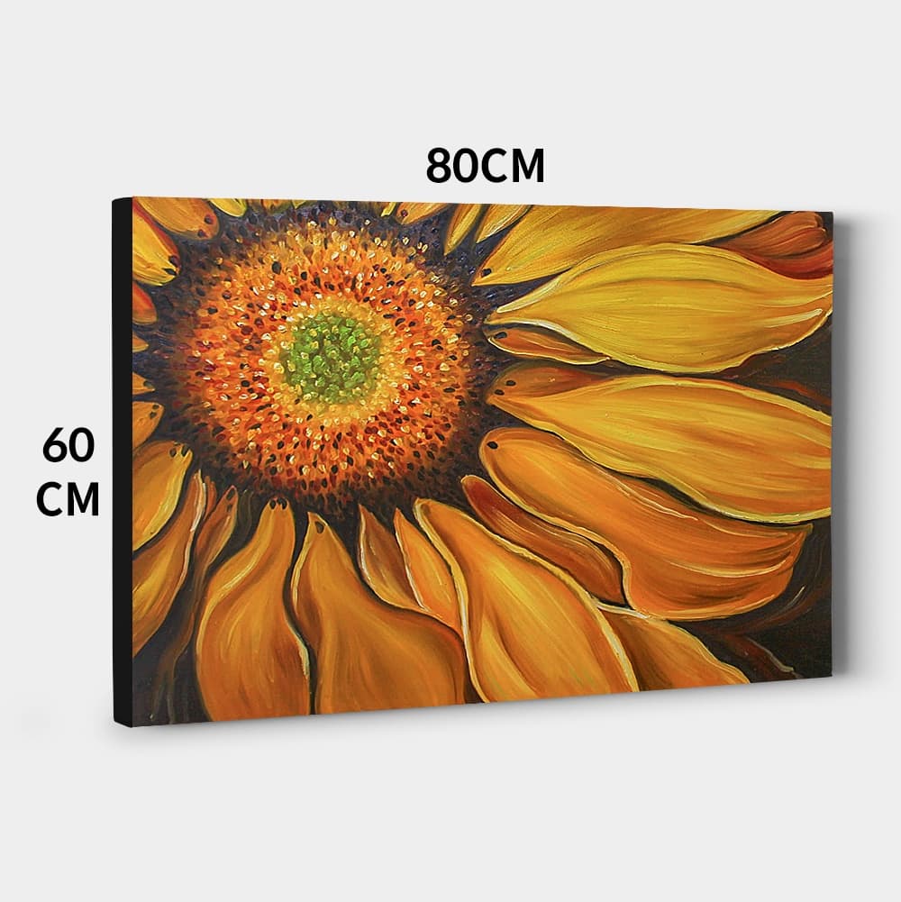 Sunflower Close-Up in Fiery Tones image 8