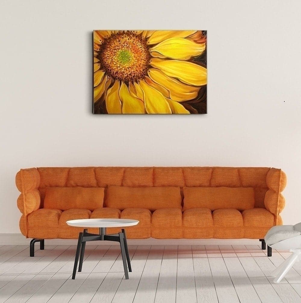 Sunflower Close-Up in Fiery Tones image 7