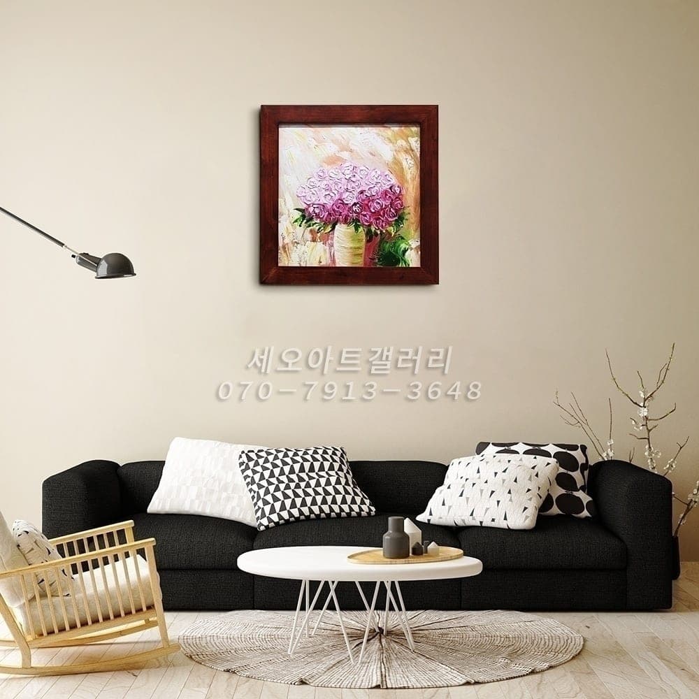 Pink Rose Bouquet Painting image 4