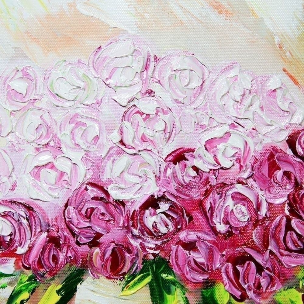 Pink Rose Bouquet Painting image 2