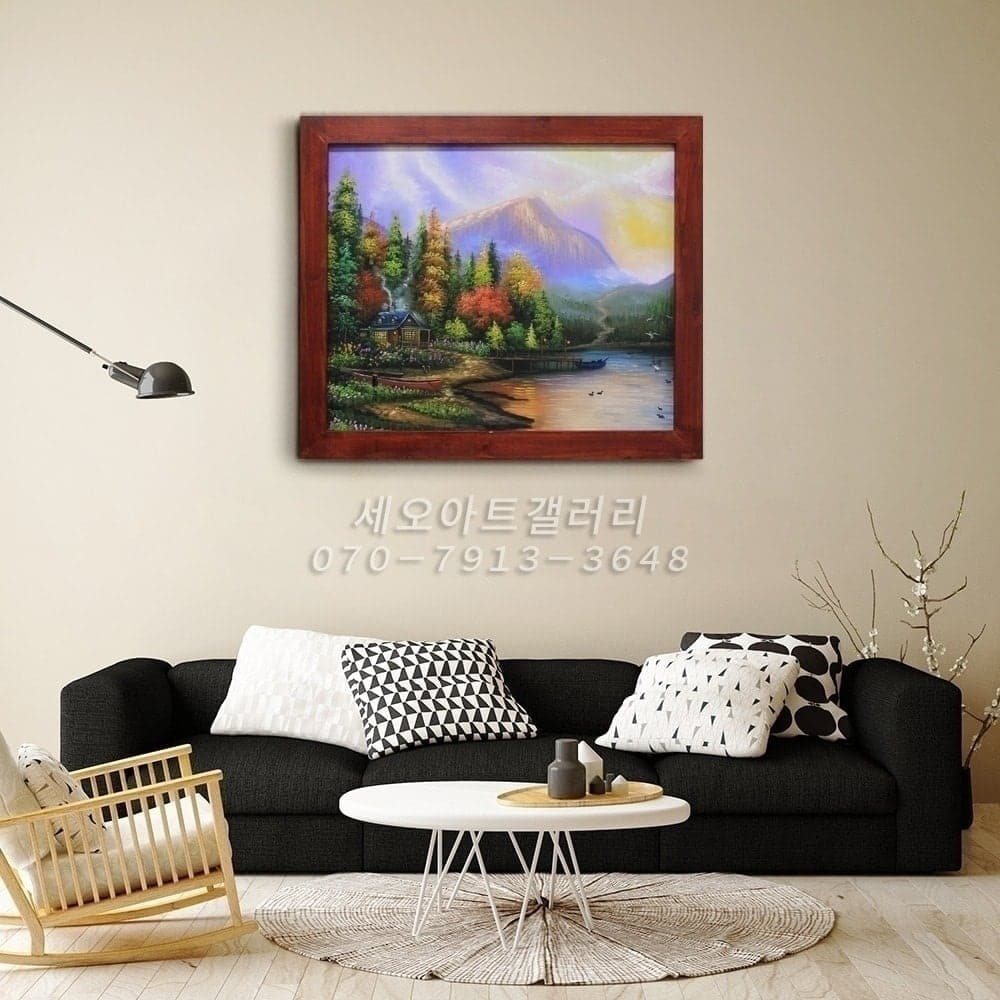 Mountain Cabin by the Lake in Autumn image 4