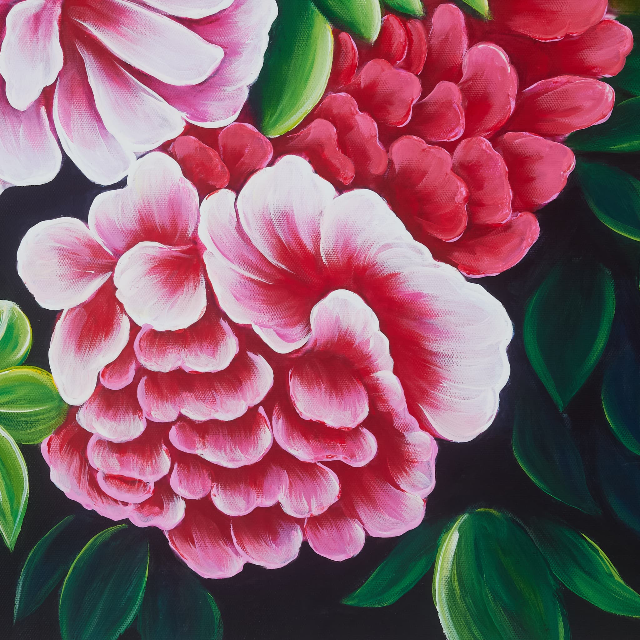 Pink Peony Bouquet on Golden Background image 2