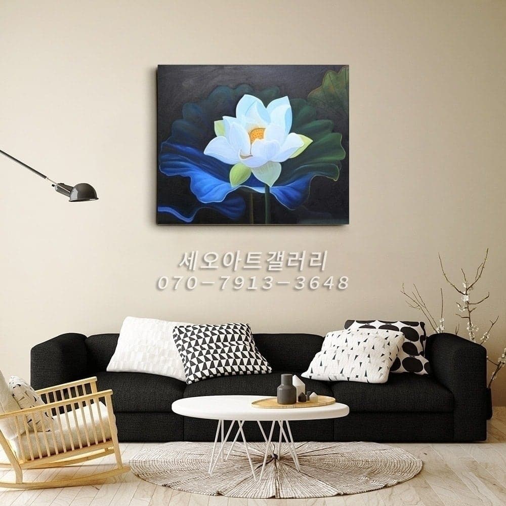 White Lotus on Blue Lily Pad image 6