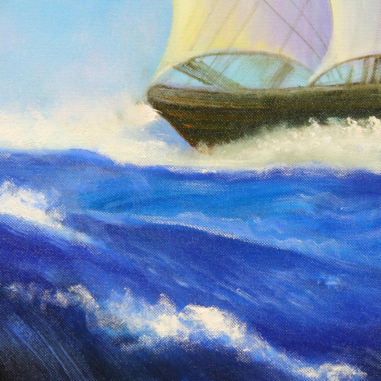 Tall Ships Sailing Through Rough Seas image 4