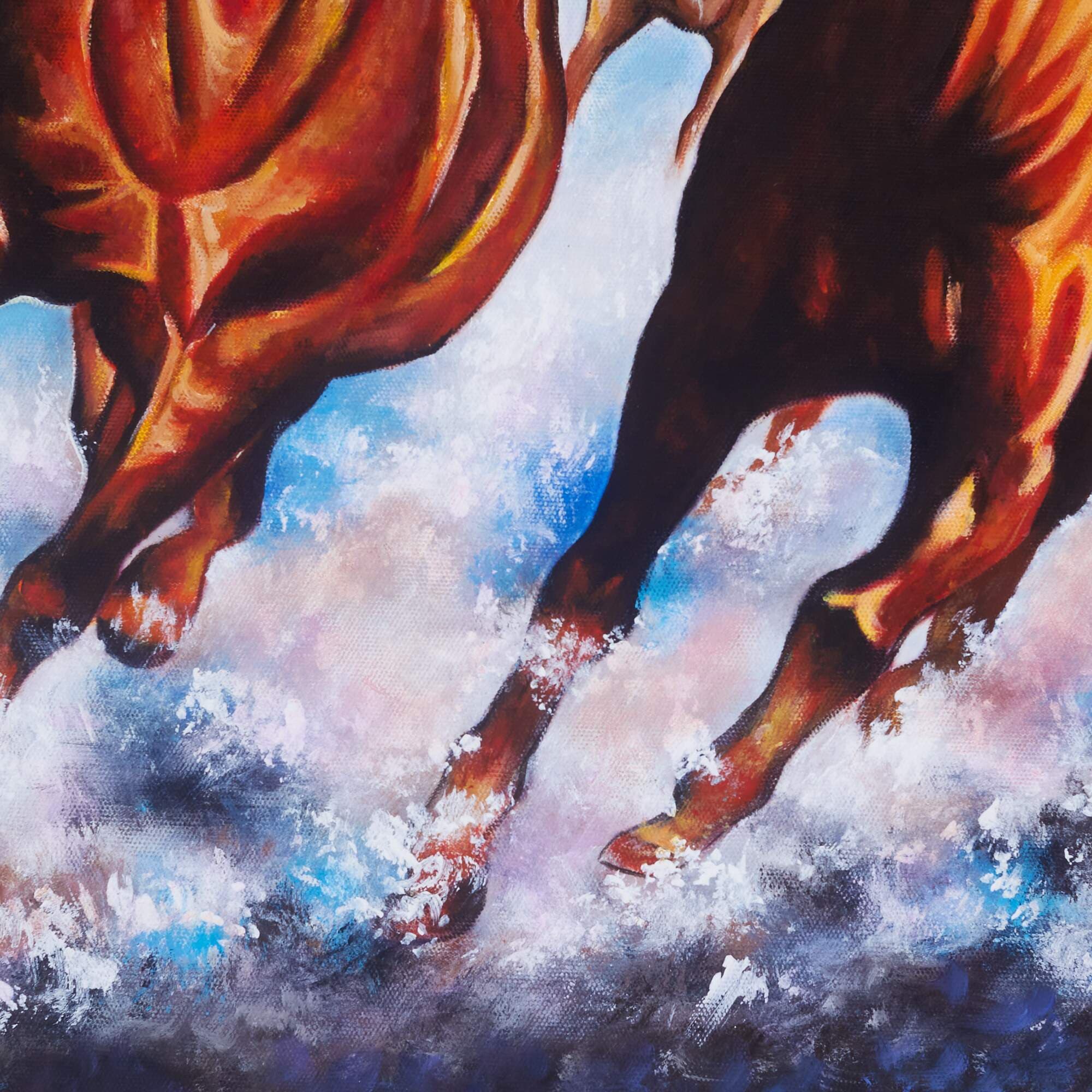 Eight Horses Galloping Through the Waves image 4