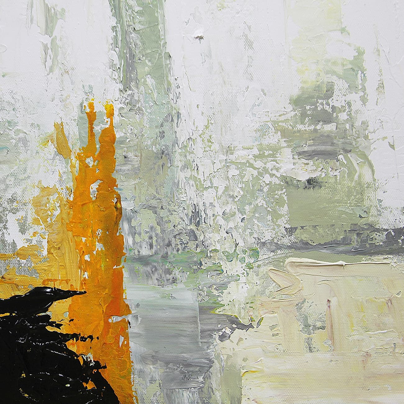 Red and Gold Abstract Painting image 3
