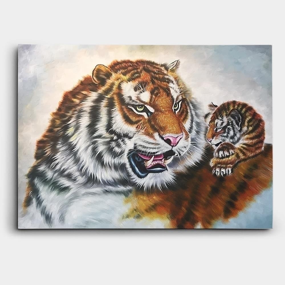 Tiger and Cub Portrait