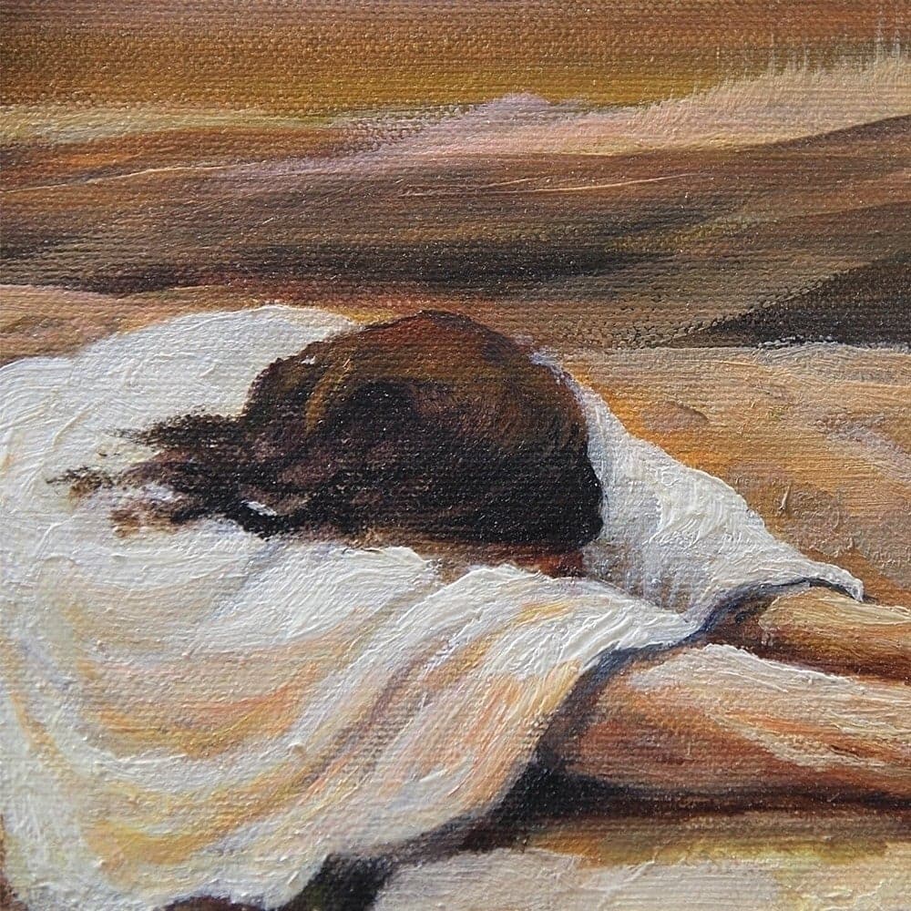 Christ Prostrate in Prayer on the Rocks image 2