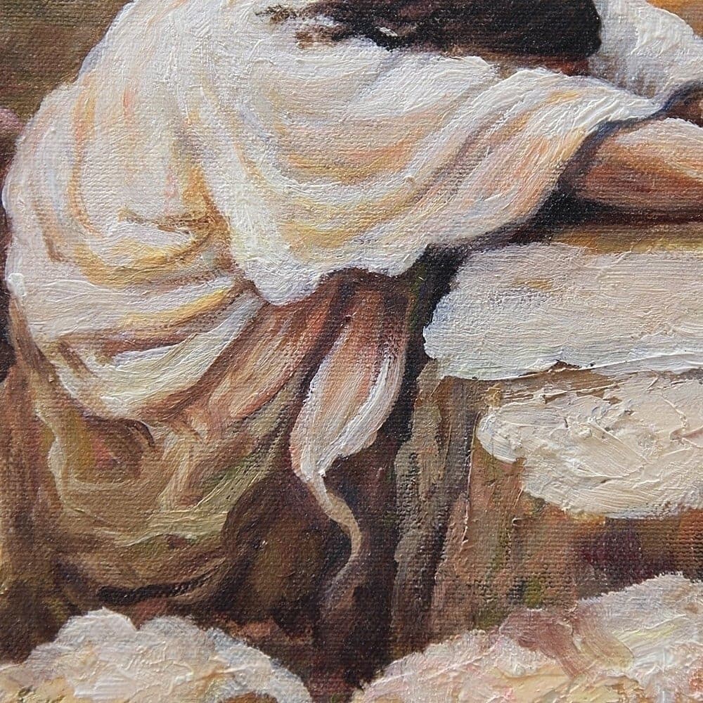 Christ Prostrate in Prayer on the Rocks image 3