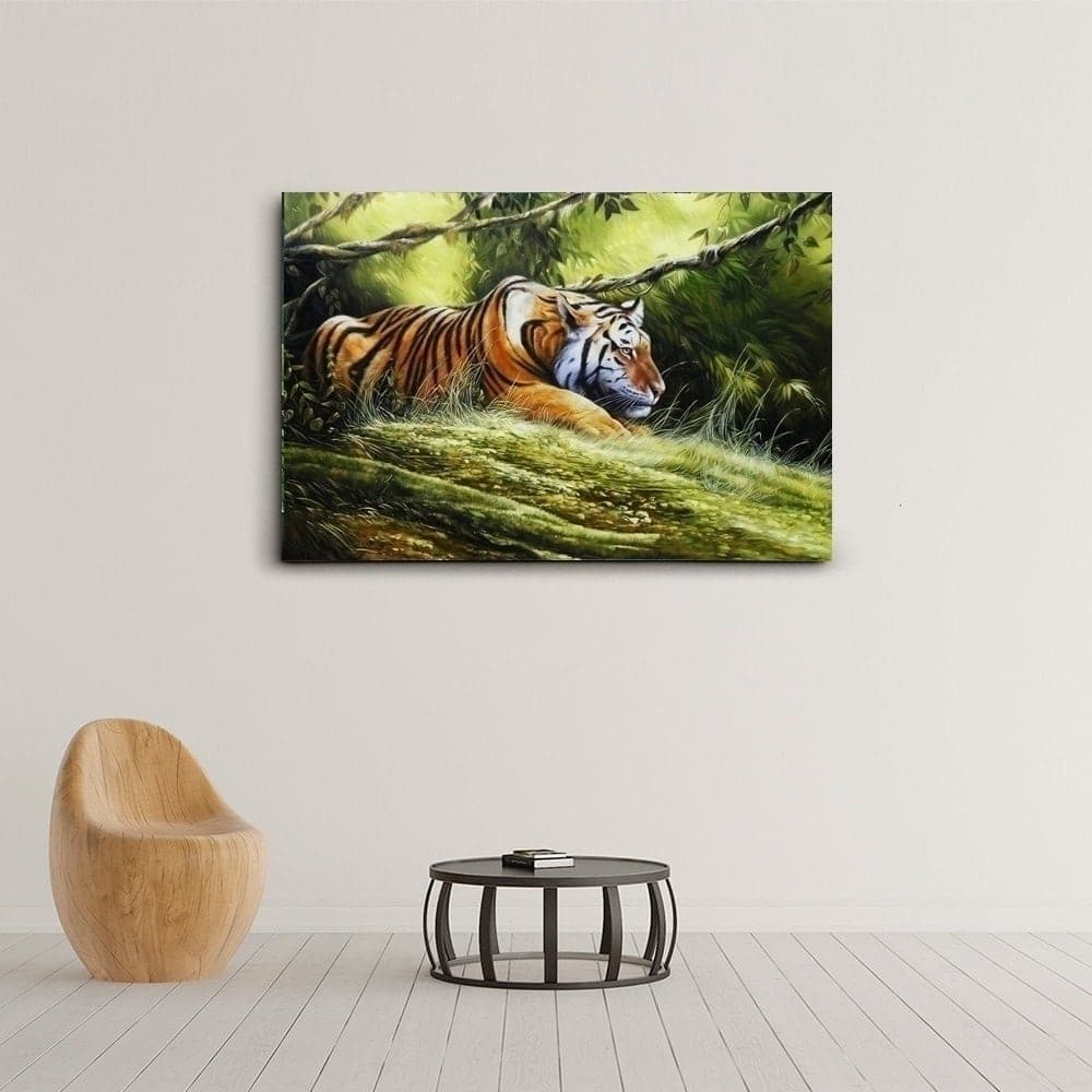 Tiger Resting in the Undergrowth image 4