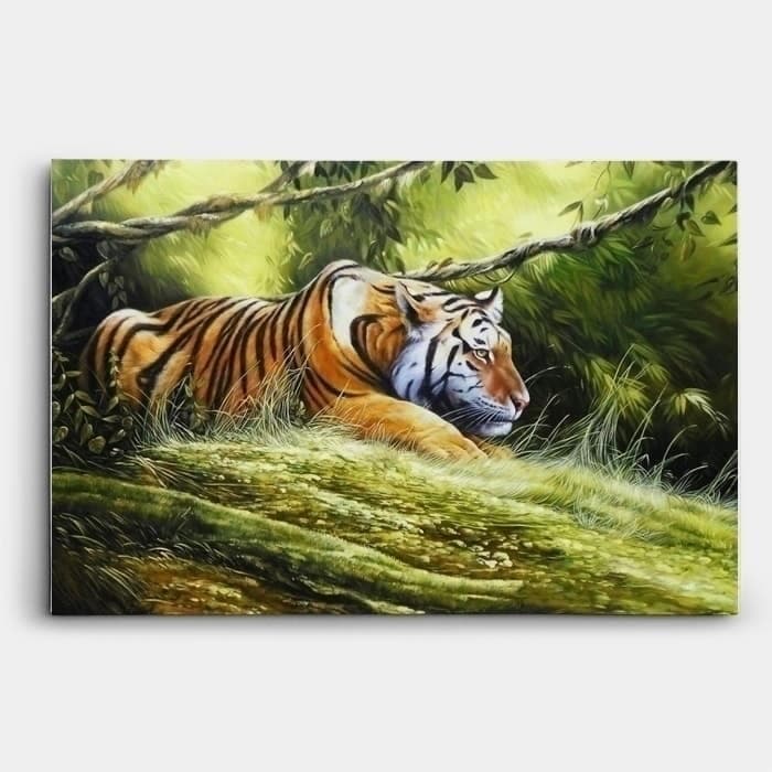 Tiger Resting in the Undergrowth