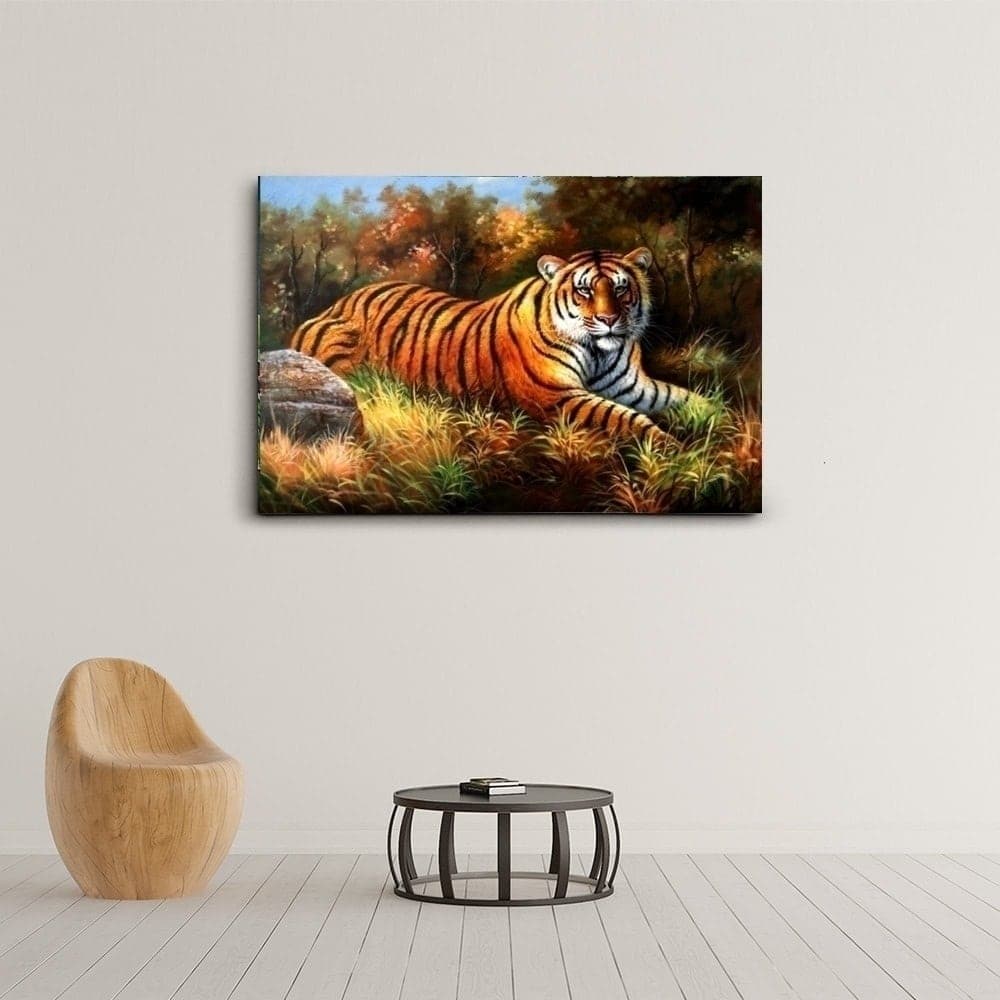 Tiger on the Autumn Savanna image 2