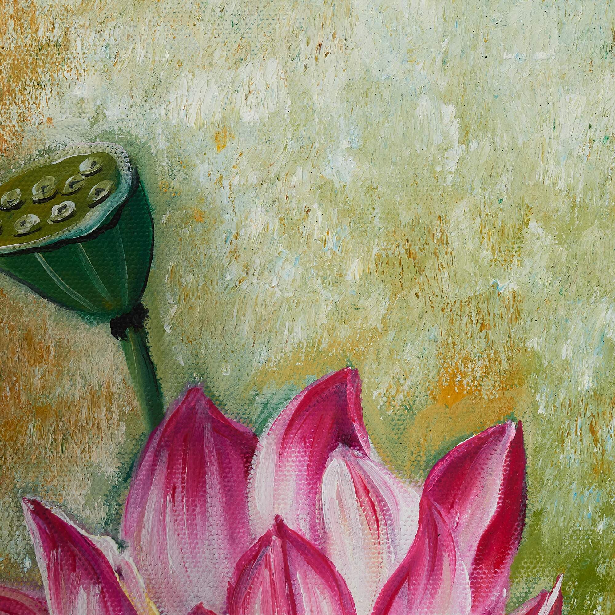 Pink Lotus Garden with Colorful Pond image 5