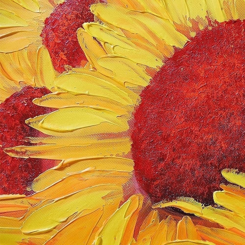 Vibrant Sunflower Triptych image 5