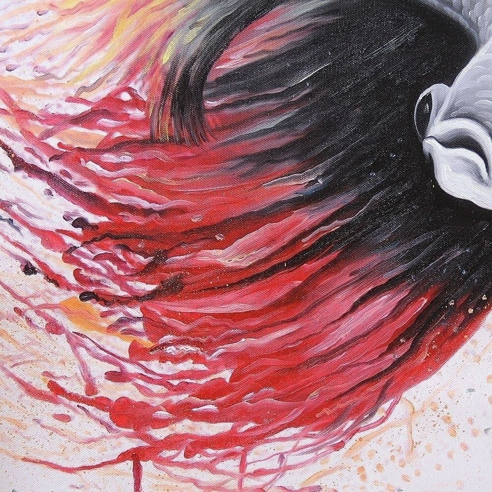 베타 물고기 유화 그림 (108X60CM) image 4