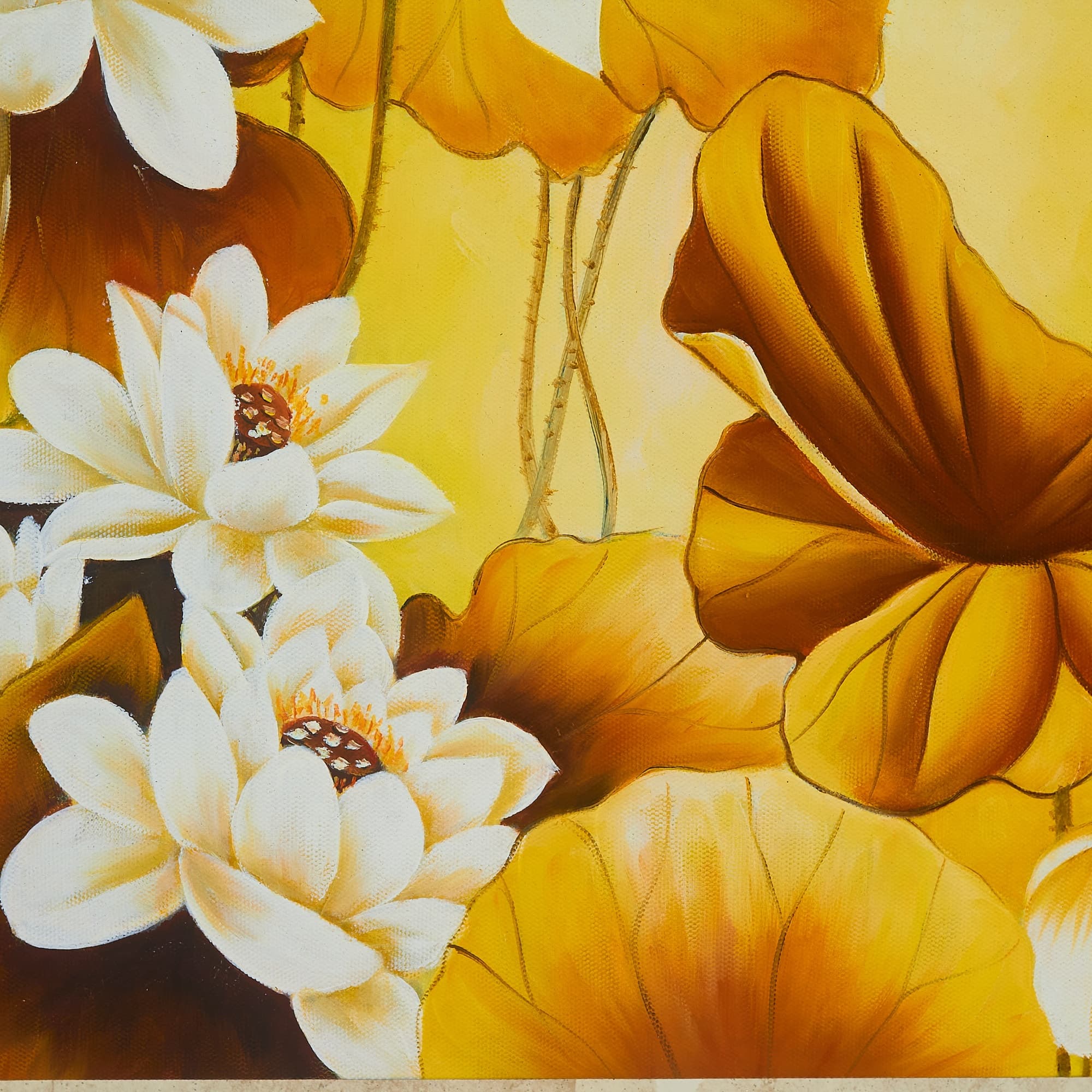 Koi Fish and White Lotus at Golden Sunset image 4
