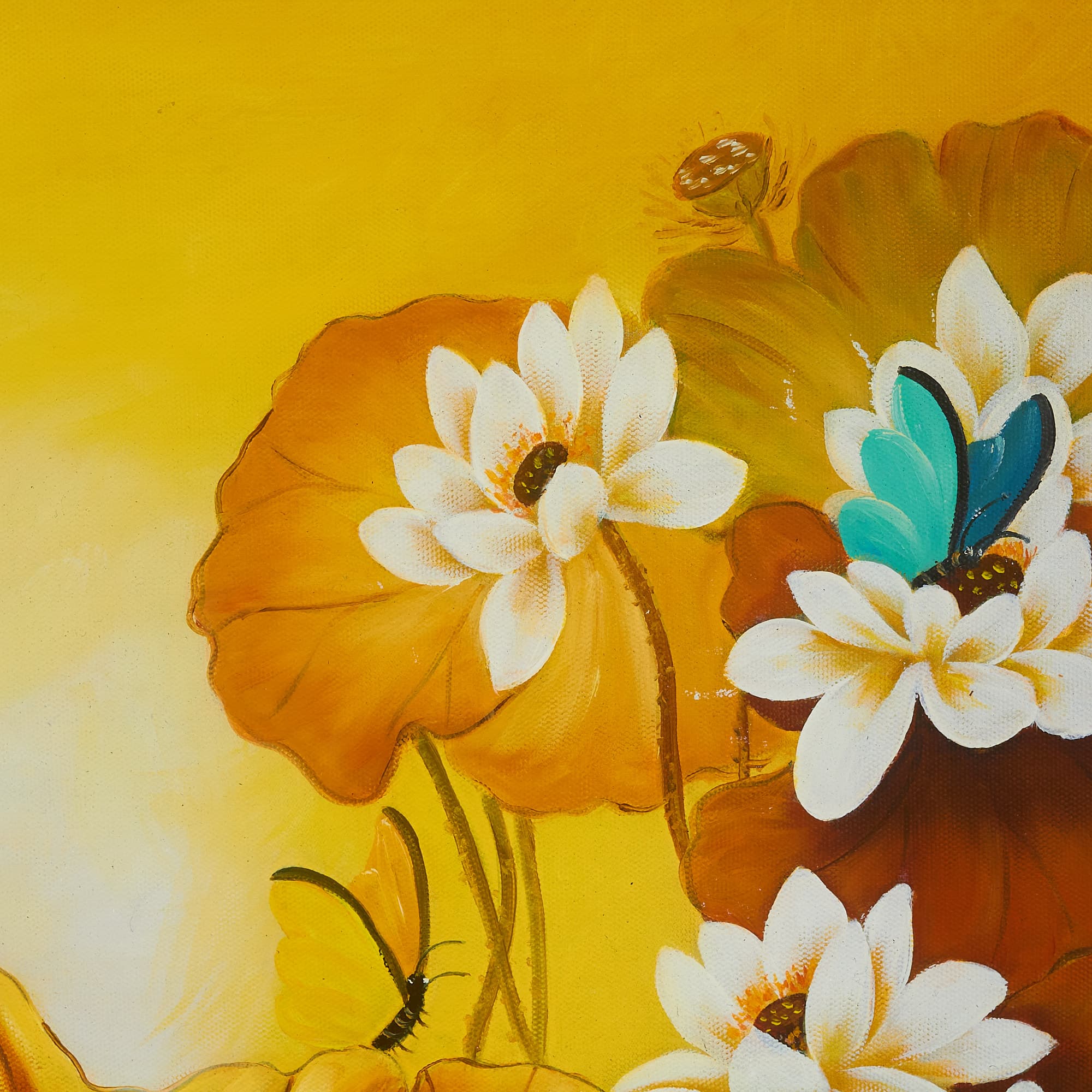Koi Fish and White Lotus at Golden Sunset image 2