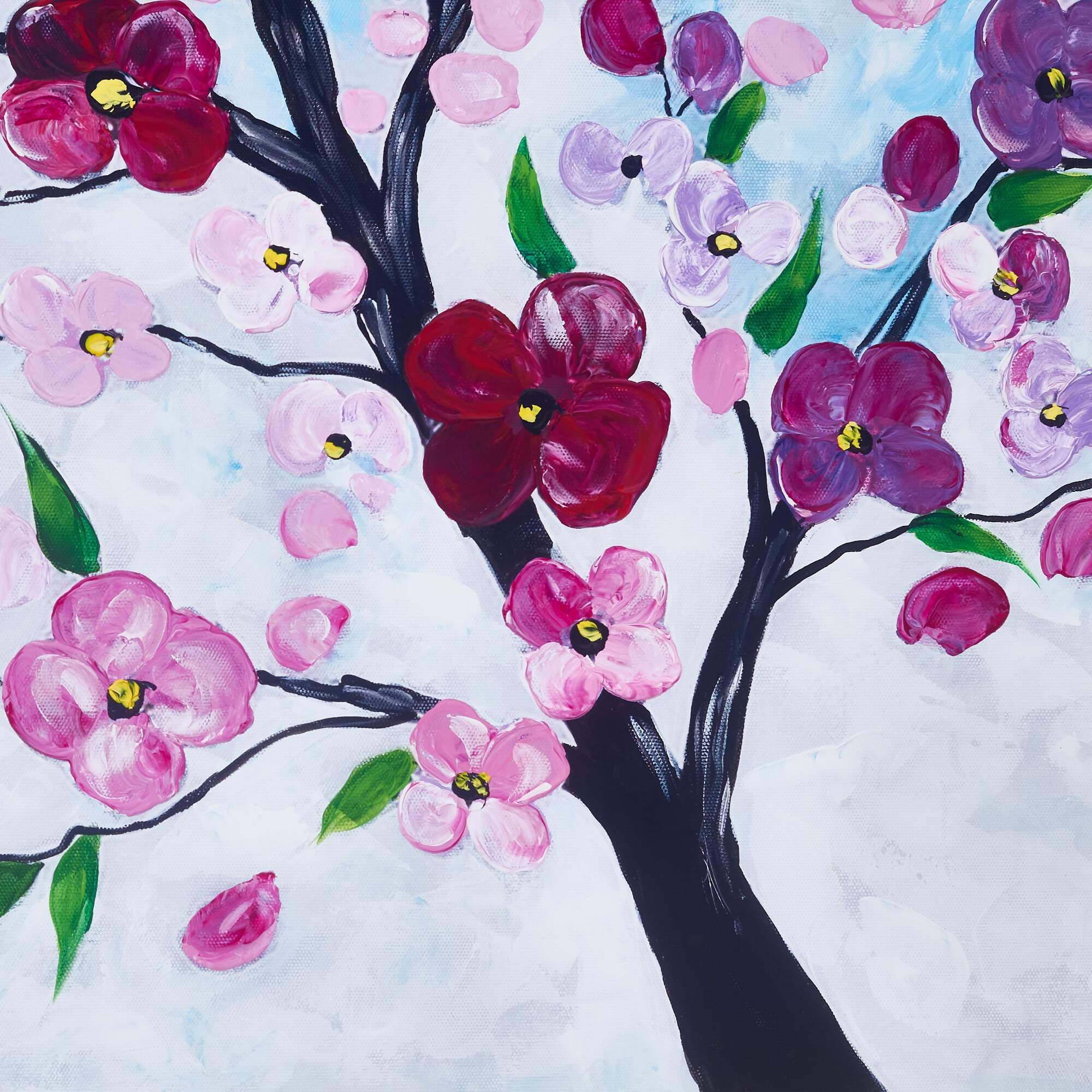 Cherry Blossom Tree in Pink and Purple image 3