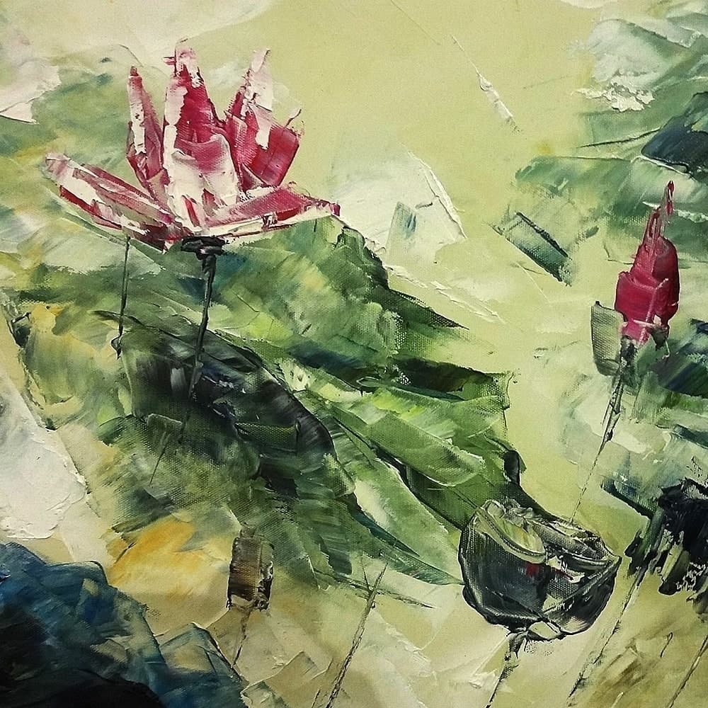 Abstract Pink Lotus Pond image 3
