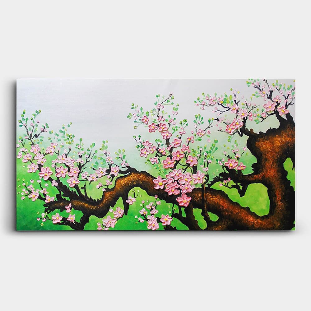 Pink Plum Blossom Painting