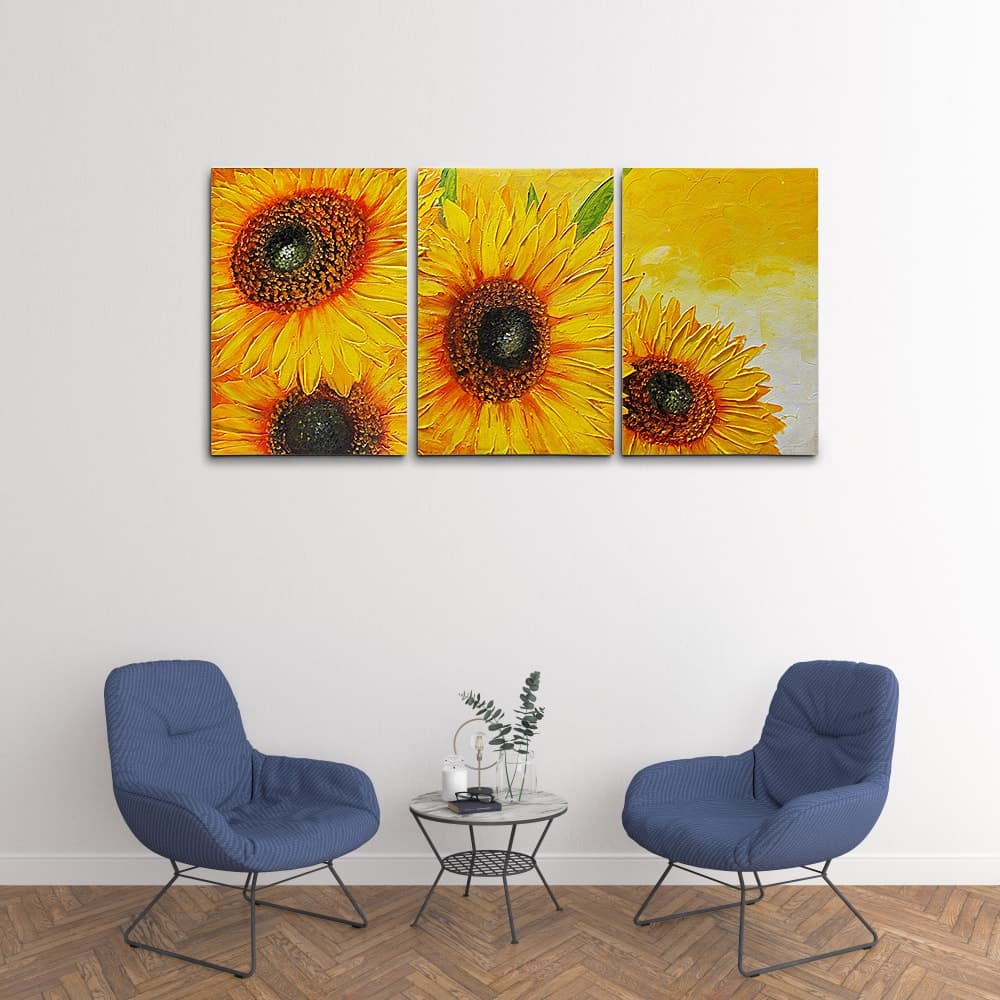 Sunflower Triptych Close-Up image 6