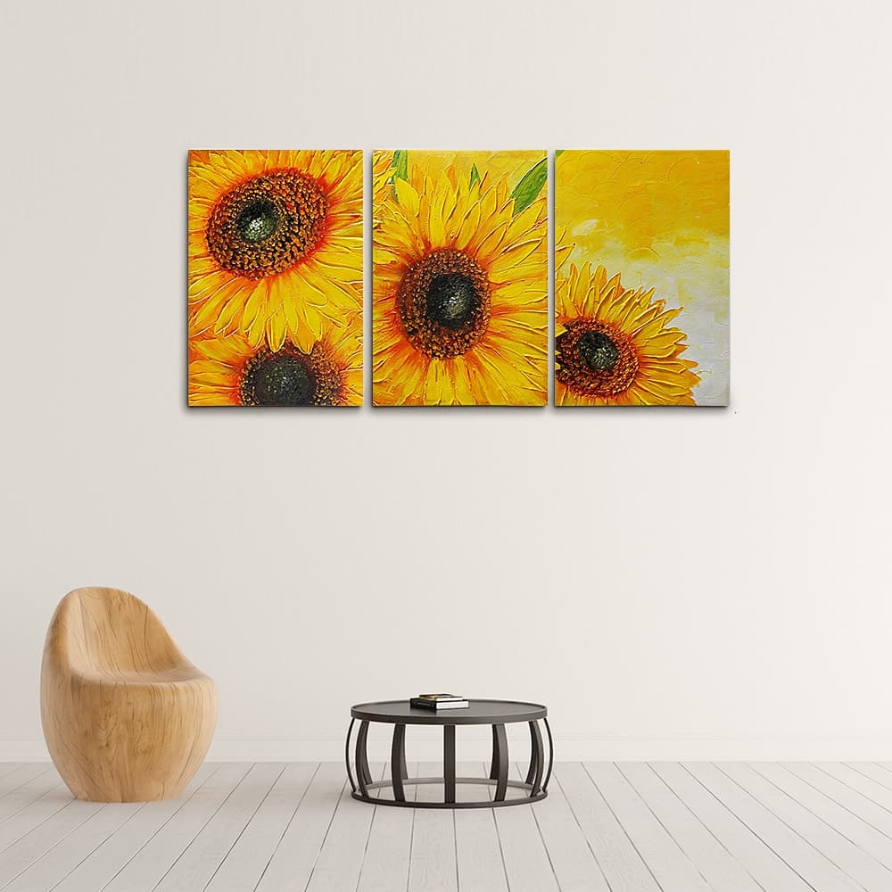 Sunflower Triptych Close-Up image 7