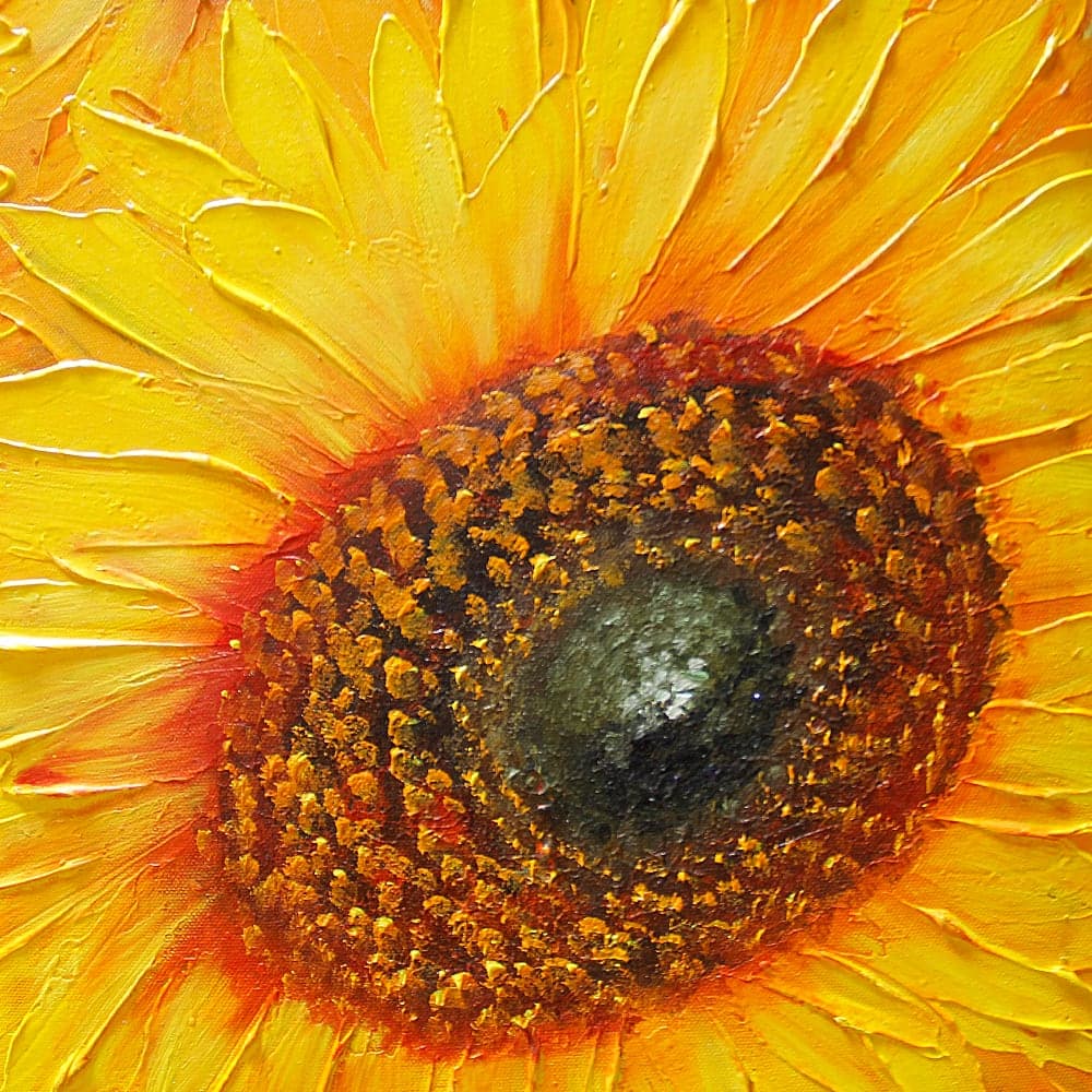Sunflower Triptych Close-Up image 2