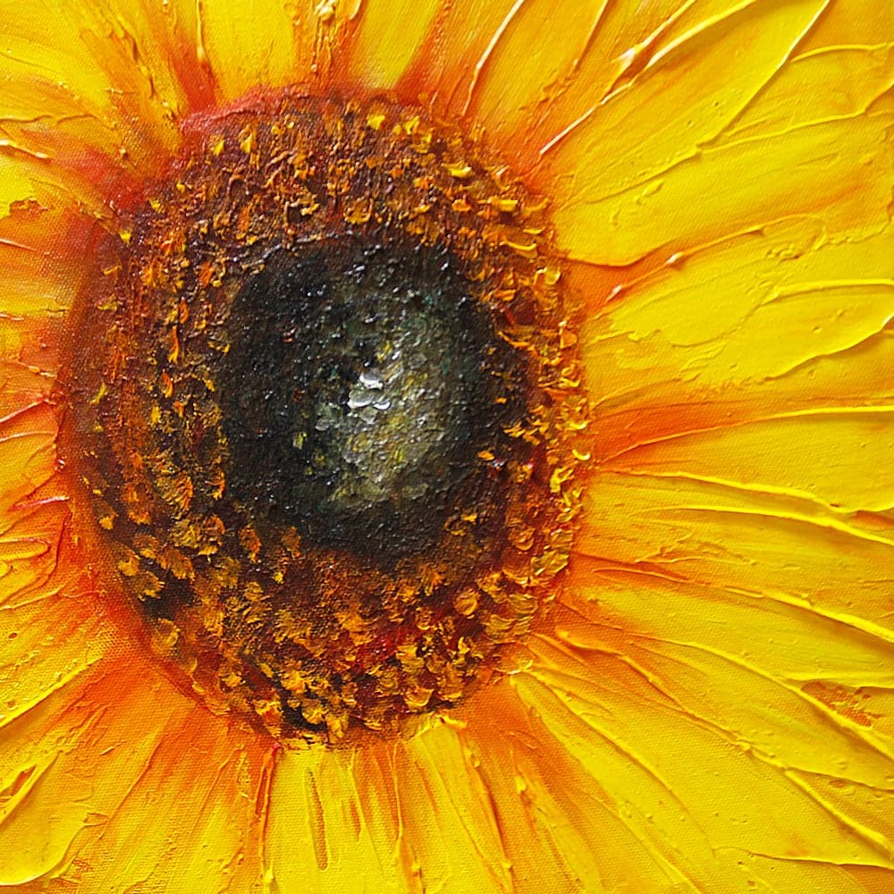 Sunflower Triptych Close-Up image 5