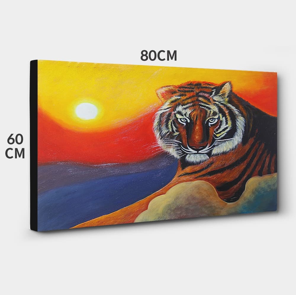 Tiger at Sunset on the Cliffs image 2