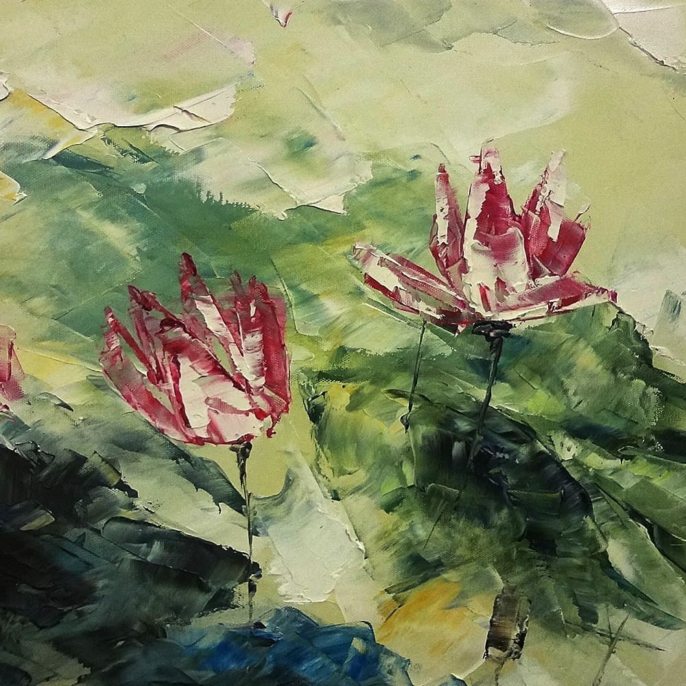 Abstract Pink Lotus Pond image 2