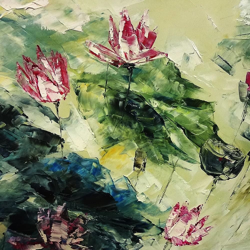 Abstract Pink Lotus Pond image 5